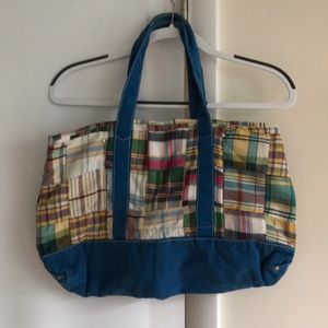 J. Crew Madras Tote Bag